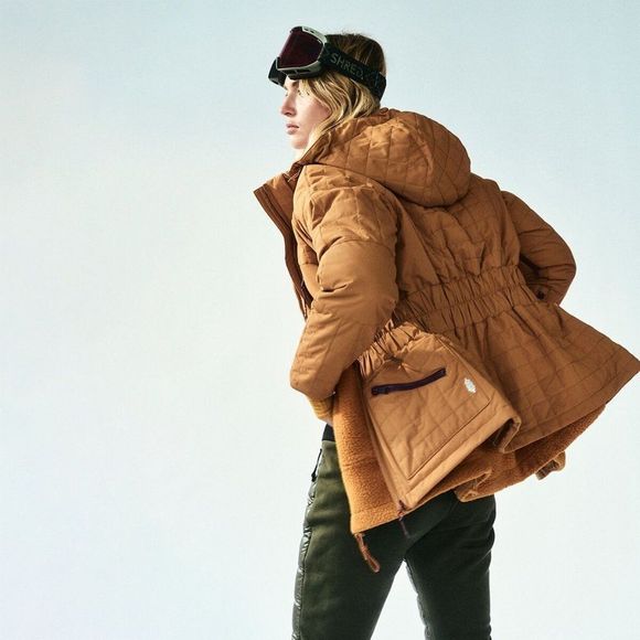 🌻 Free People FP Movement All Prepped Ski Jacket in Toasted Coconut Size L - Picture 4 of 12